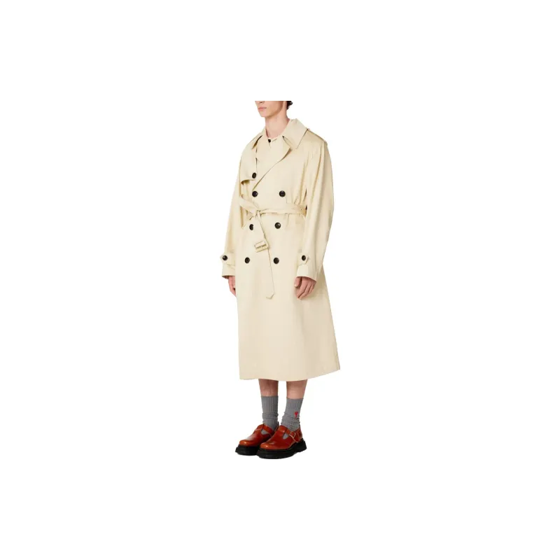 AMIPARIS Paris Belted Long Sleeved Trench Coat-1