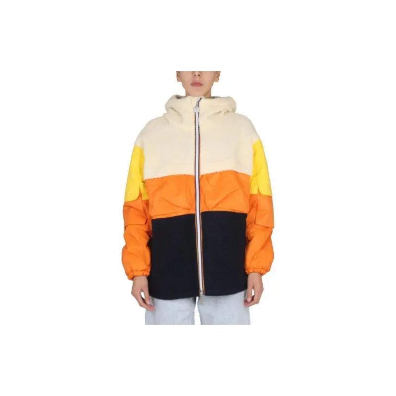K WAY Claumix Colour block Hooded Jacket-2