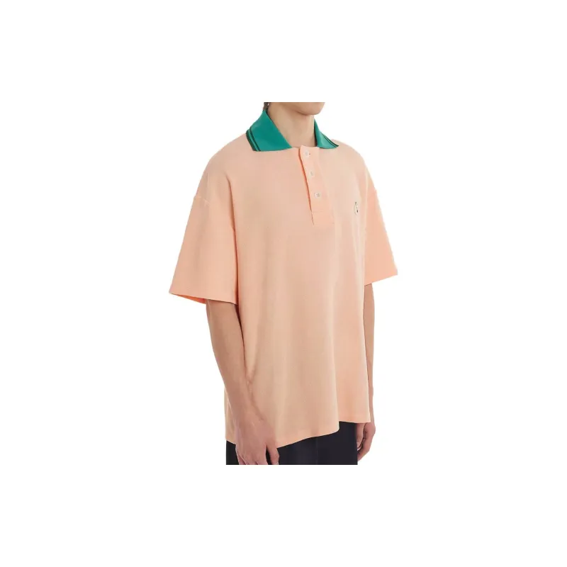 Maison Kitsune Logo appliqué Piqué Polo Shirt-3