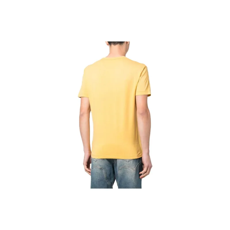 Double RL T Shirts Men Yellow-1