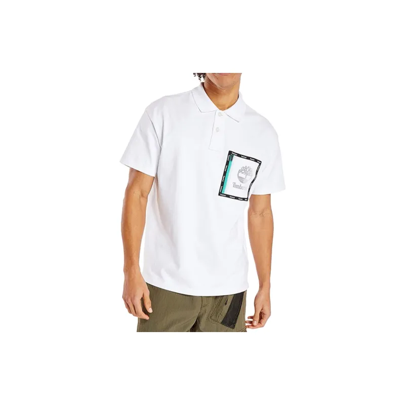 Timberland Polo Shirts Men White-2