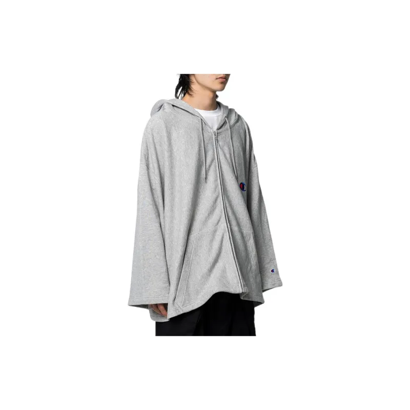 Champion X Anrealage Logo Patch Asymmetric Hoodie-4