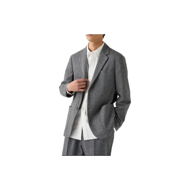 UNIQLO Business Suit Unisex Asphalt Gray-2