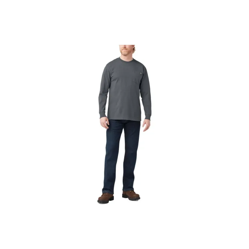 Dickies Heavyweight Long Sleeve Pocket T-Shirt T-Shirt Men's Charcoal Gray-5