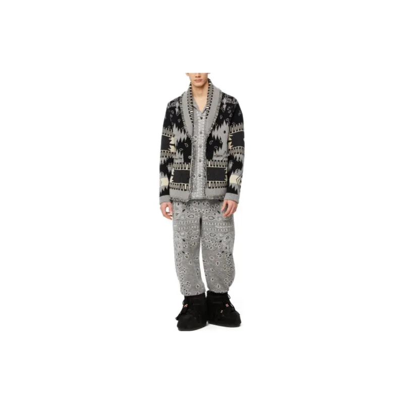 Alanui Intarsia-knit Button-fastening Cardigan-1