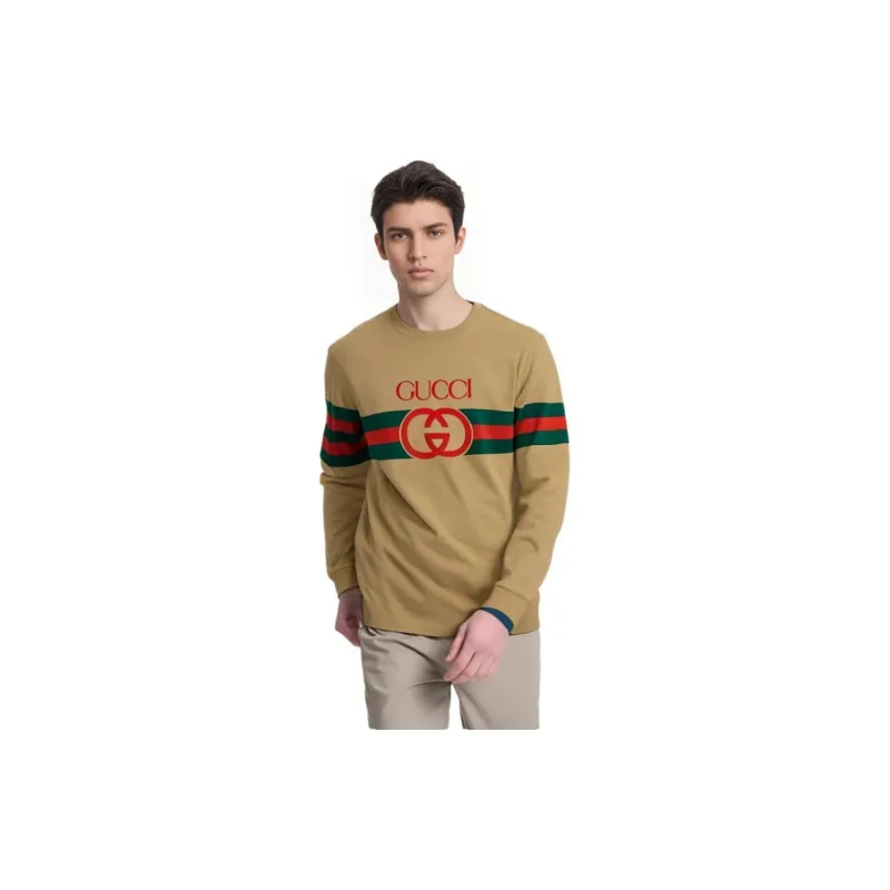 GUCCI Sweatshirts Men Yellow-6