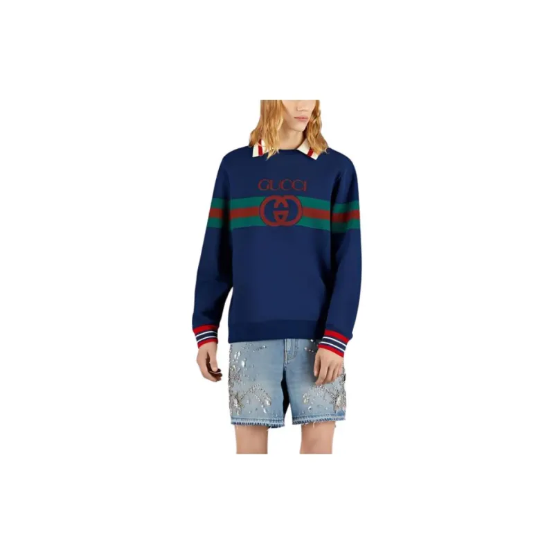 GUCCI SS23 Sweatshirt Men's Navy-2