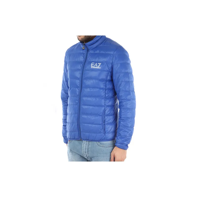 EMPORIO ARMANI EA7 Down Jacket Men's Blue-3