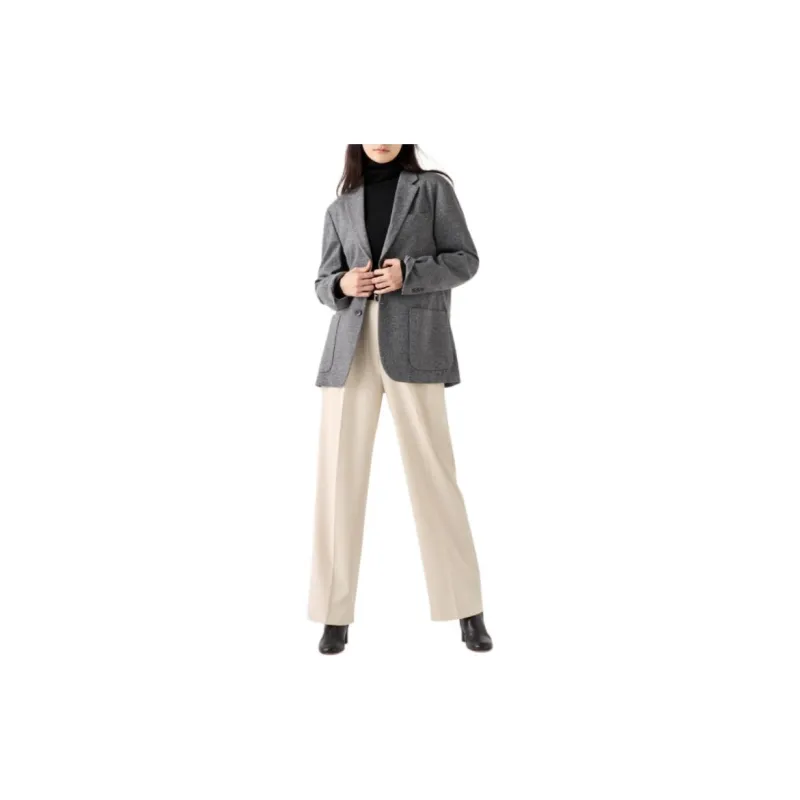 UNIQLO Business Suit Unisex Asphalt Gray-3