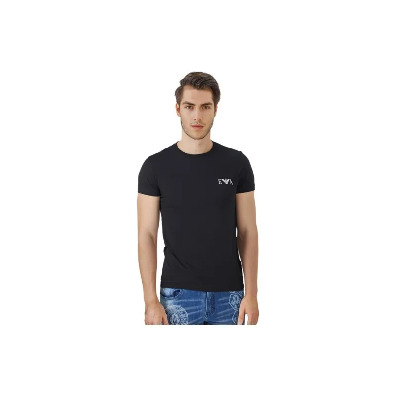 EMPORIO ARMANI SS23 T Shirt Men's 2 Pack Black-4