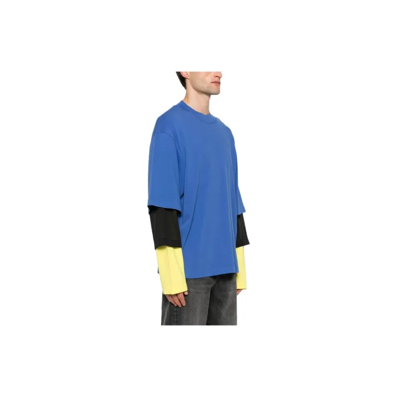 KHRISJOY Layered-design Cotton T-shirt-3