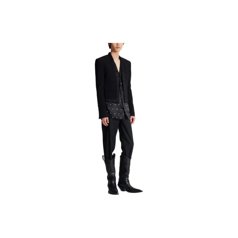 BALMAIN Spencer Star-embroidered Jacket-4