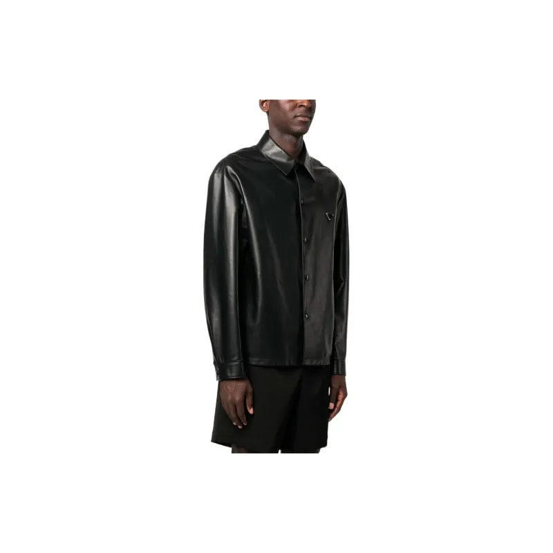PRADA Leather Shirt-2