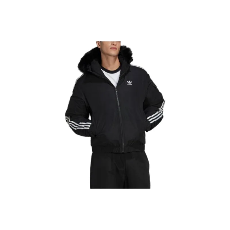 Adidas Parka Coats Men Black-1