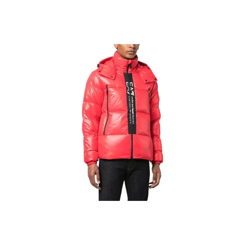 EMPORIO ARMANI EA7 Down Jackets Men Red-3