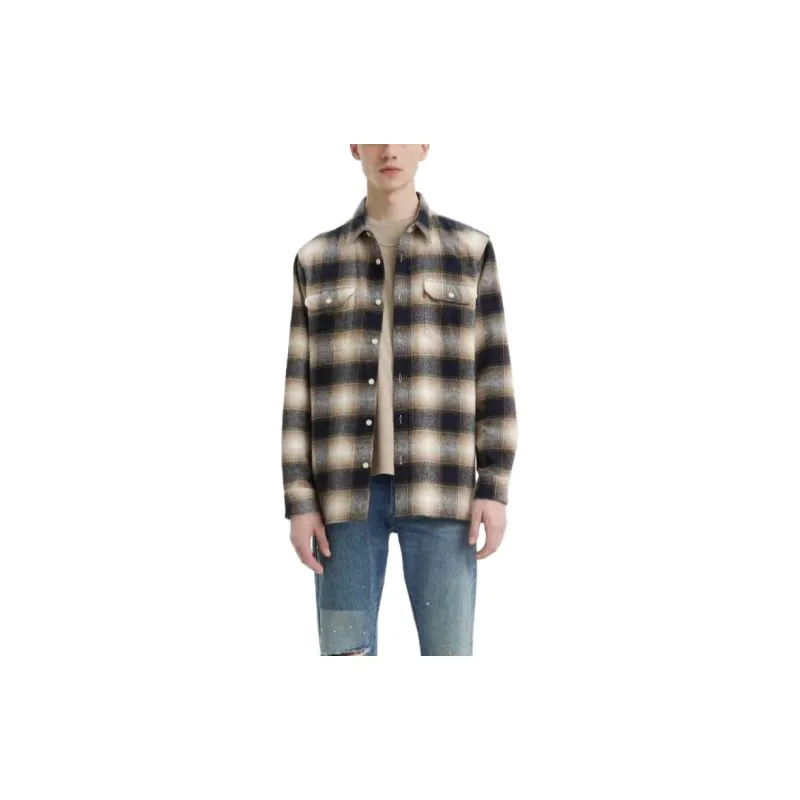 Levis Shirts Men Brown-2
