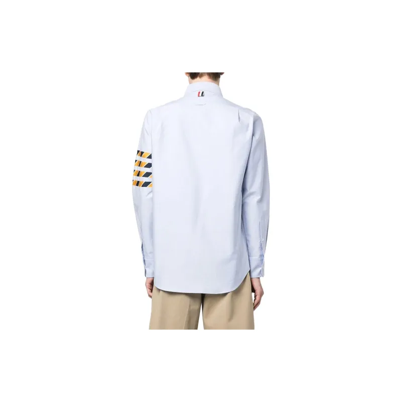 THOM BROWNE Shirts Men Light Blue-1