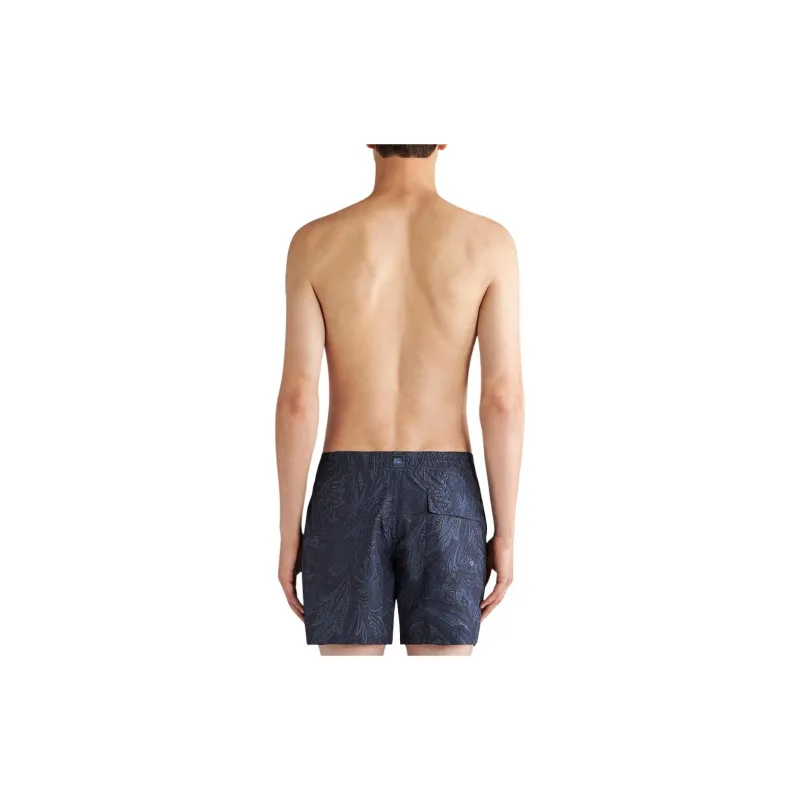 ETRO Paisley Printed Drawstring Swim Shorts-3