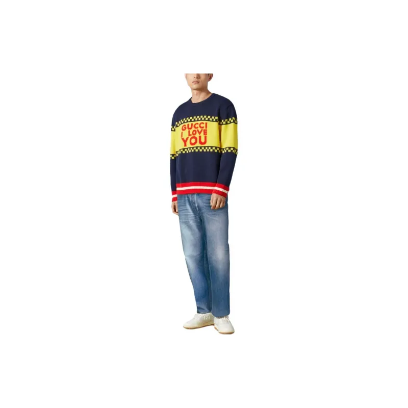 GUCCI Sweaters Men Marine Blue-1