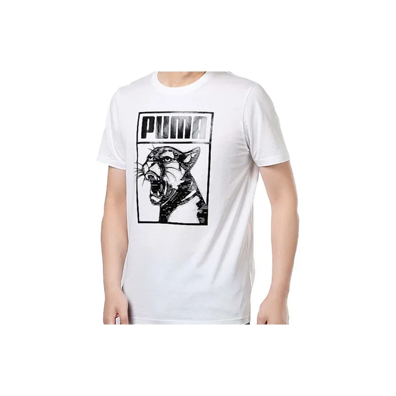 PUMA Set-in Sleeve T-Shirt Men's White-2