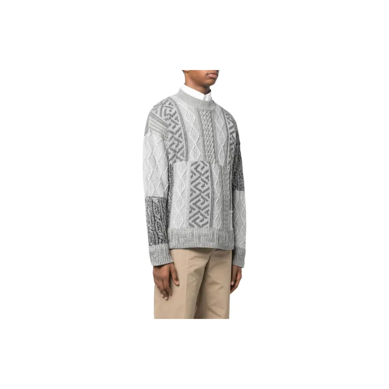 VERSACE Sweaters Men Gray-2