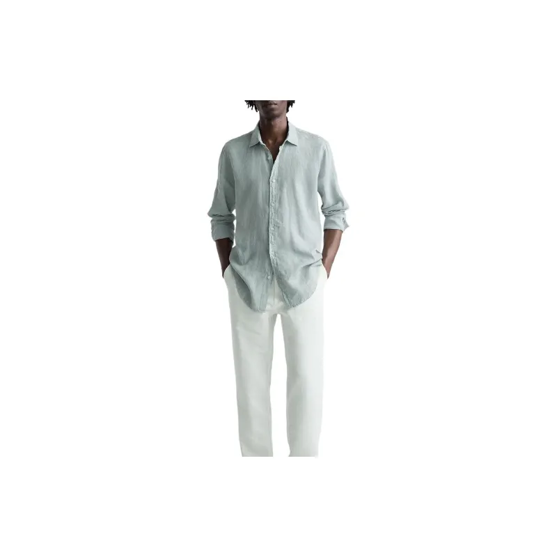 ZARA Shirts Men Turquoise-2