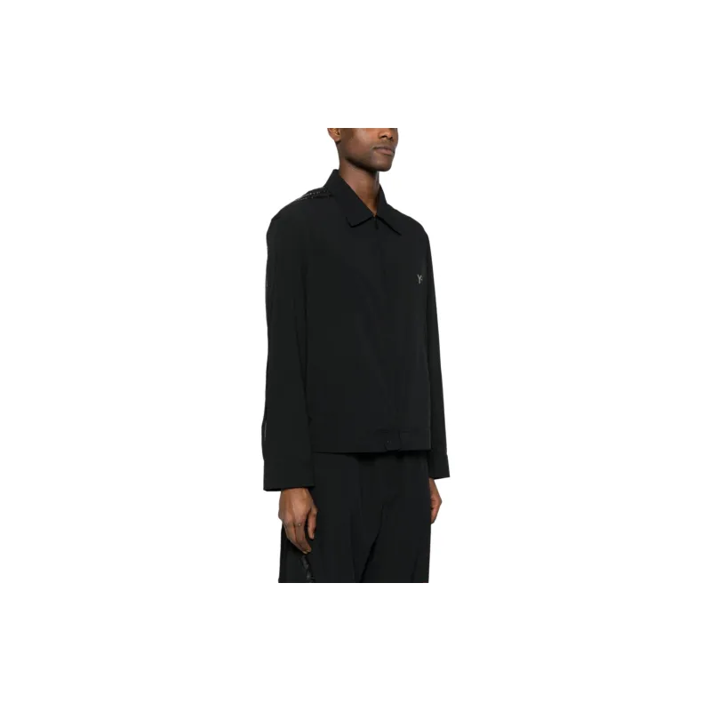 Y 3 Logo Printed Zip Up Jacket-5