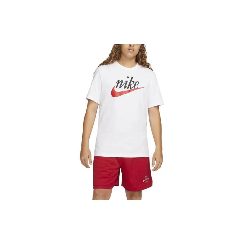 Nike T Shirts Men Bright White-3