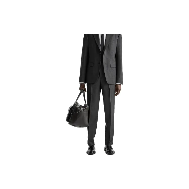 ZARA Suit Trouser Men's Brown Blue-2