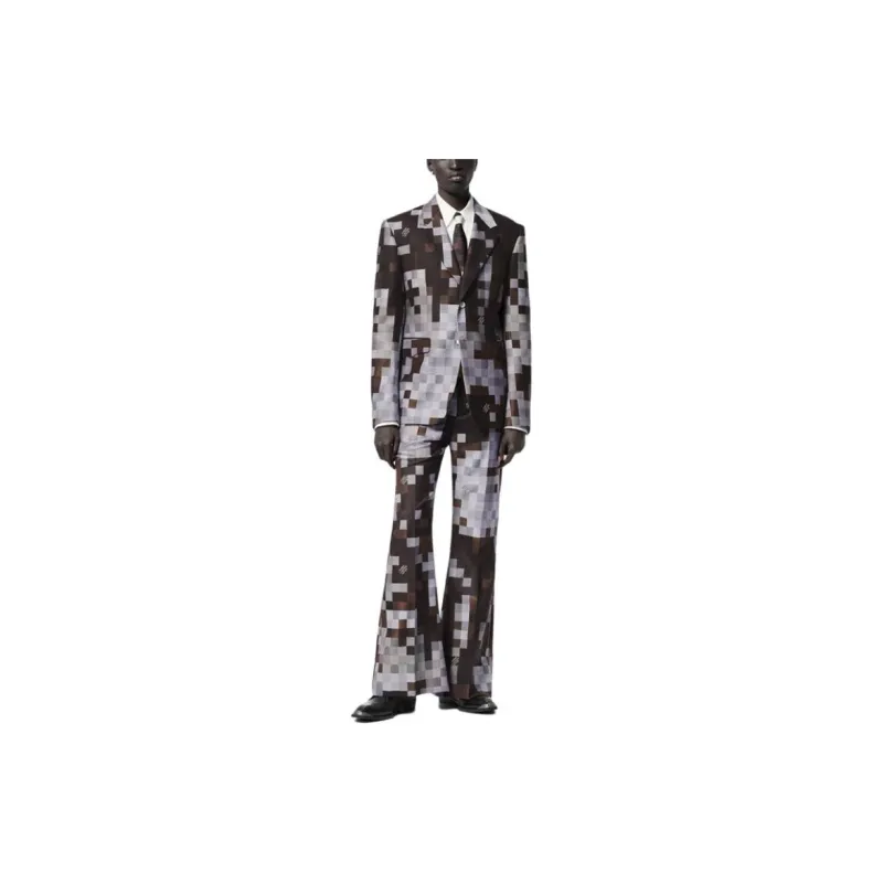 LOUIS VUITTON Silk And Wool Blend Tailored Flared Pants-2
