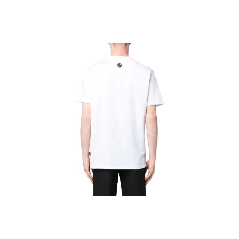 PHILIPP PLEIN Skull Printed Straight Hem T Shirt-2