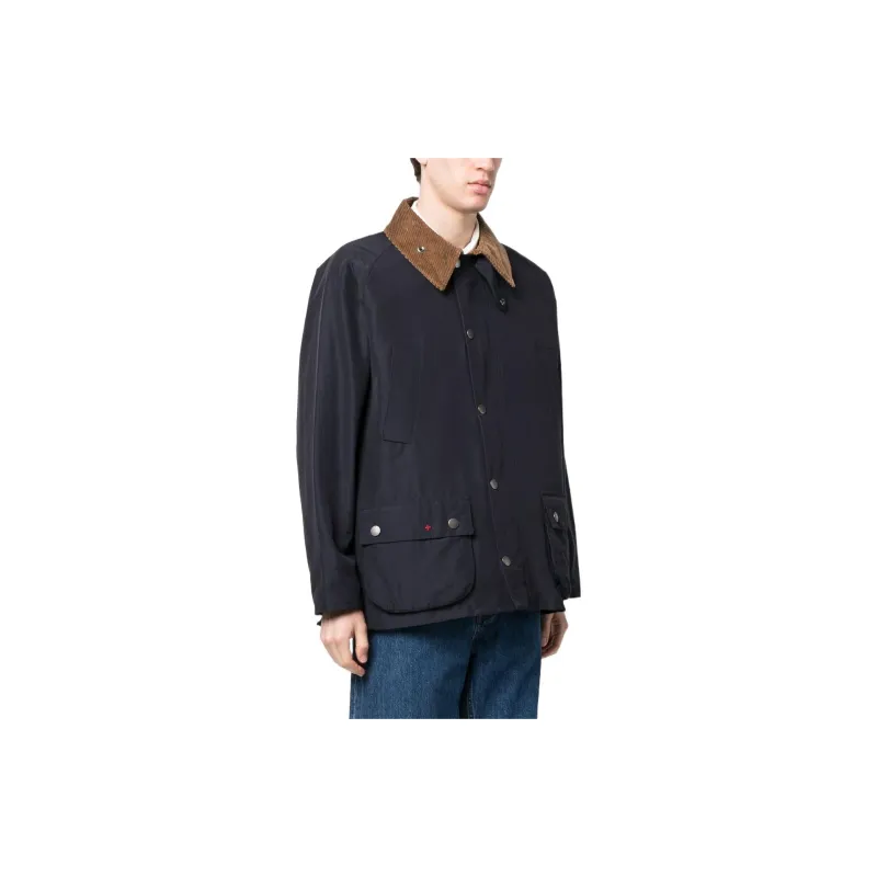 Noah X BARBOUR Jackets Unisex Marine Blue-2