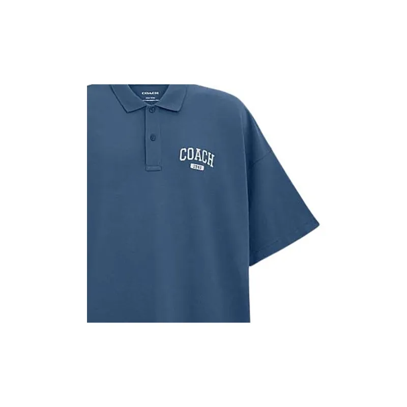 COACH SS24 Polo Shirt Men's Navy-4