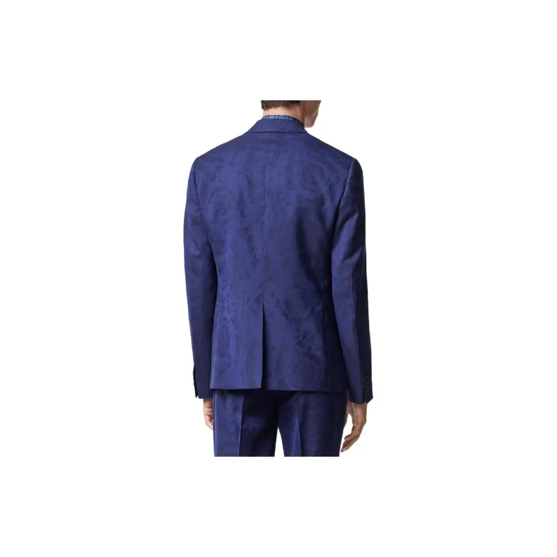 VERSACE Barocco Pattern Single Breasted Tailored Blazer-3