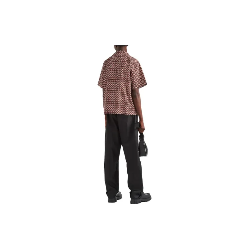 PRADA Shirts Men Orange Red-2