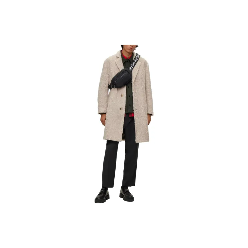 HUGO BOSS Coats Men White-3