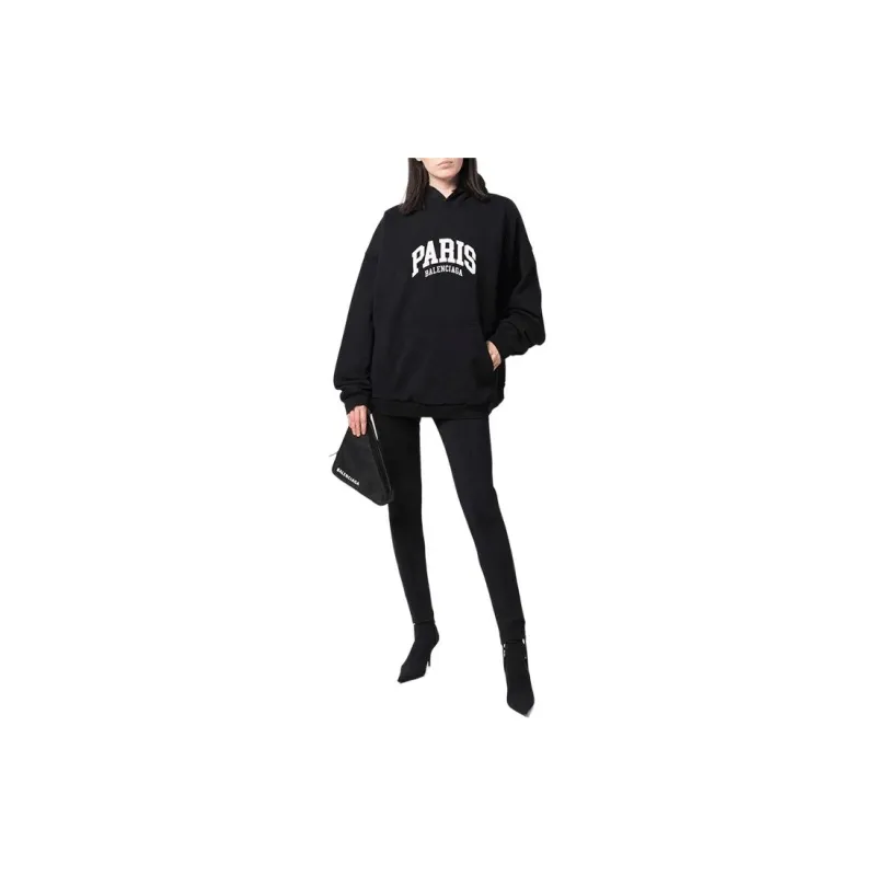 Balenciaga Mens Cities Paris Wide Fit Hoodie-2