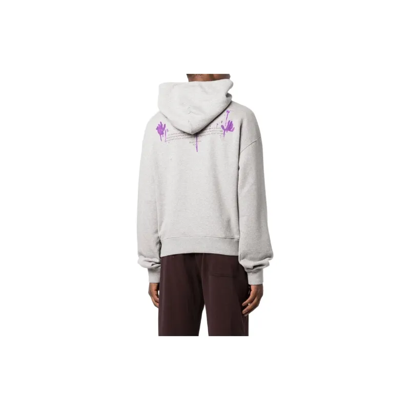 OFF WHITE Dripped Ow Logo Over Hoodie-2