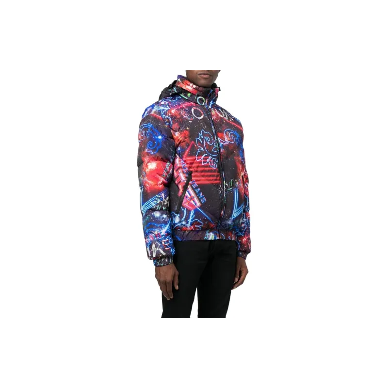 VERSACE JEANS COUTURE Motif print Down filled Jacket-4