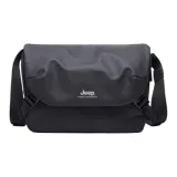 Jeep PVC Shoulder Bag Crossbody Bag Men's Black
