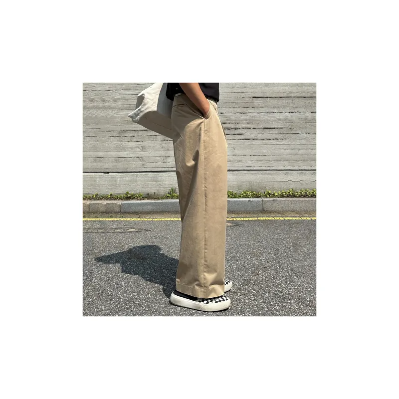 I'm David Casual Pants Unisex Khaki-3