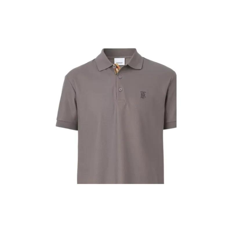 Burberry Polo Shirts Men Seal Gray-3