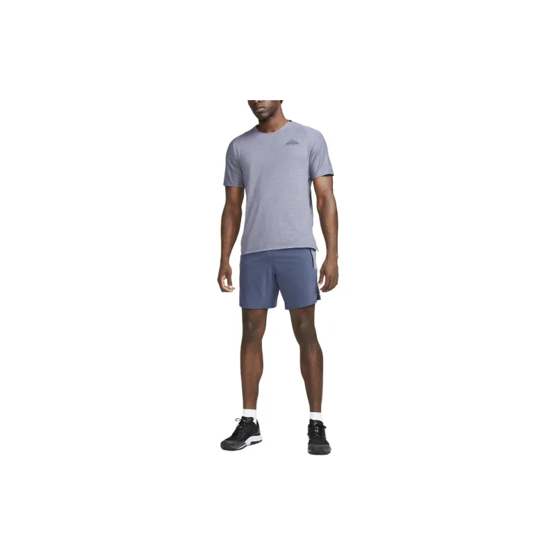 Nike Dri Fit Short Sleeve Running Top T Shirt Men's Light Purple-2