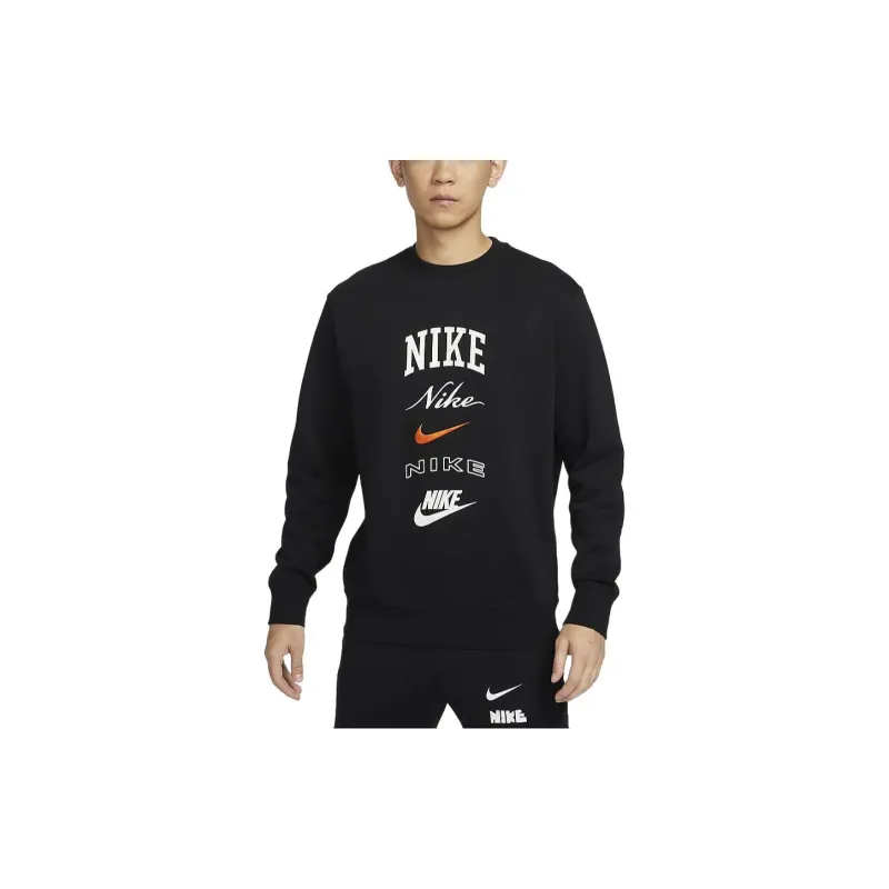 Nike Club Fleece Sweatshirt Men's Black-2