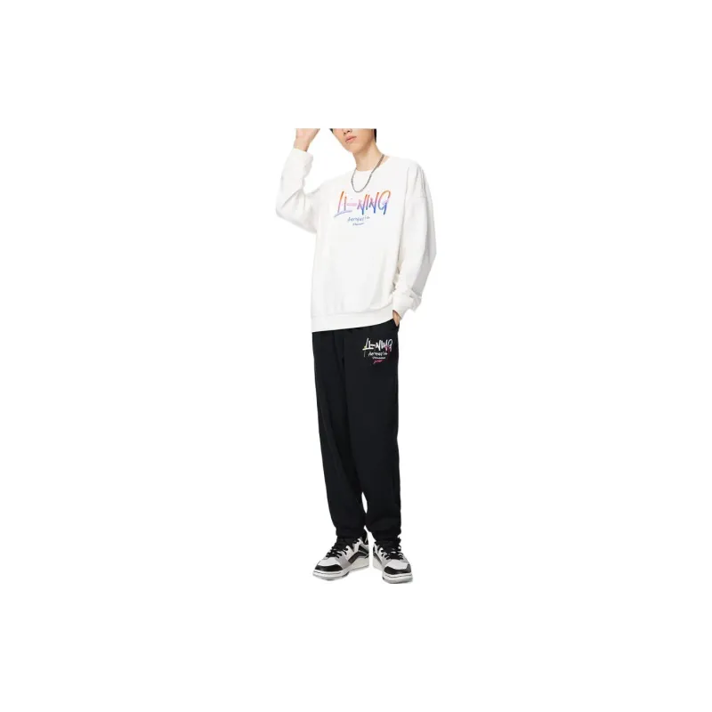LiNing Sports Fashion Collection Knitted Sports Pants Men's Black-2