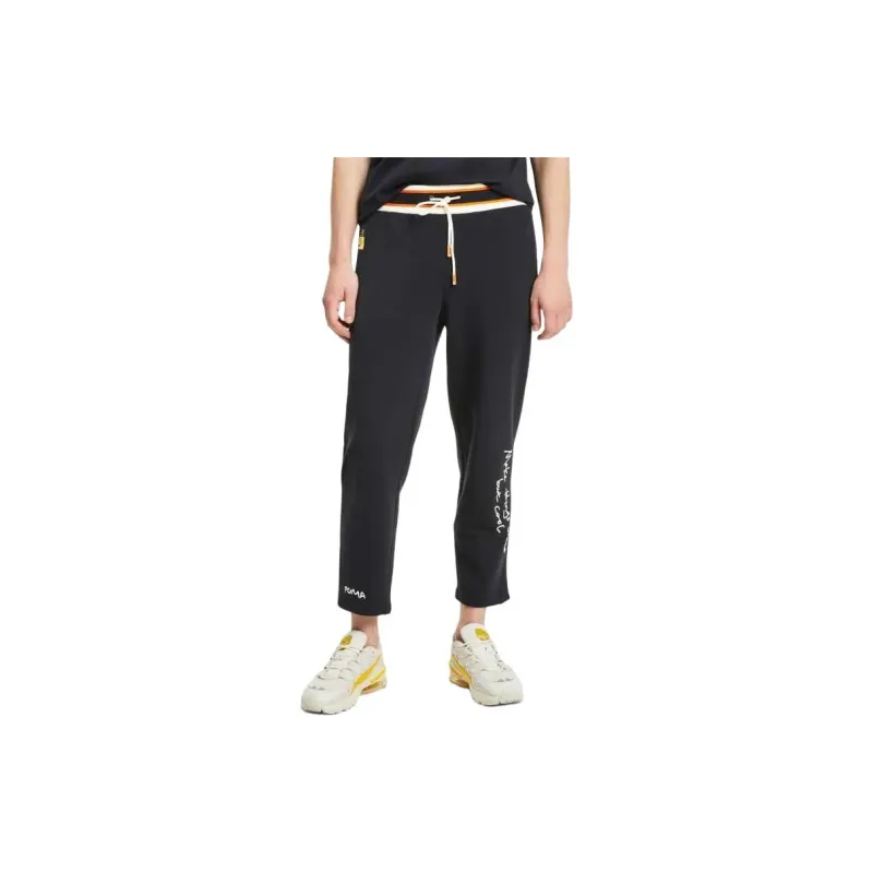 PUMA Knitted Sports Pants Unisex Black-3