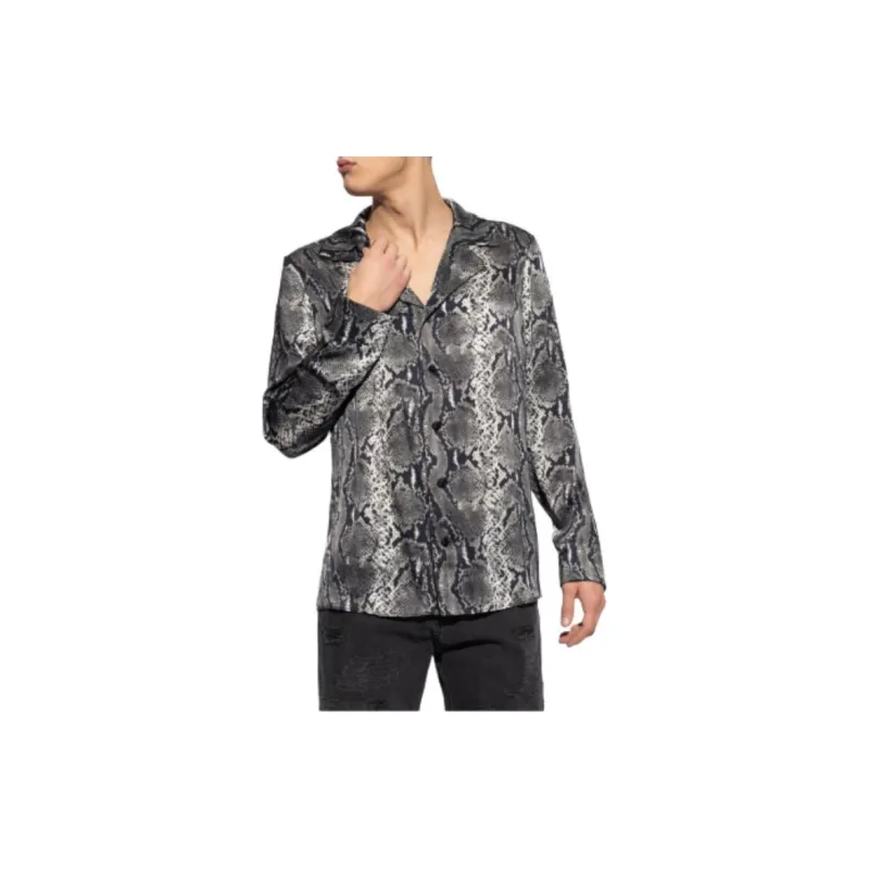 BALMAIN Shirts Men Gray-3