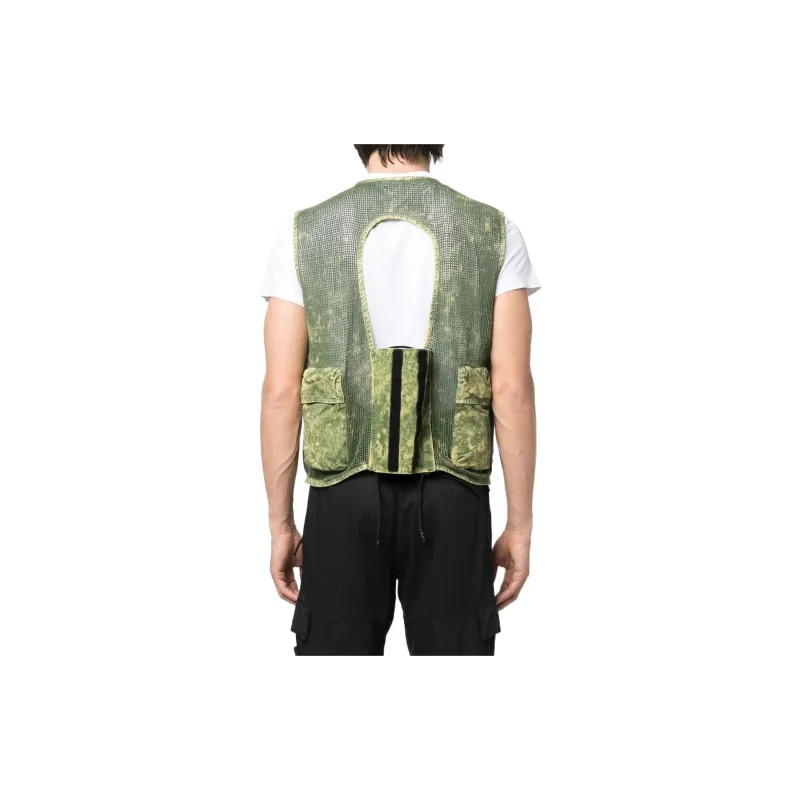 STONE ISLAND Vests Men Green-2