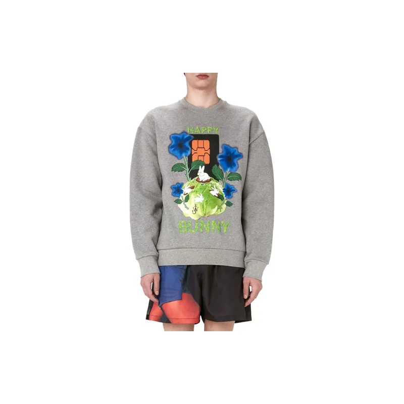 JW Anderson Sweatshirts Unisex Gray-4