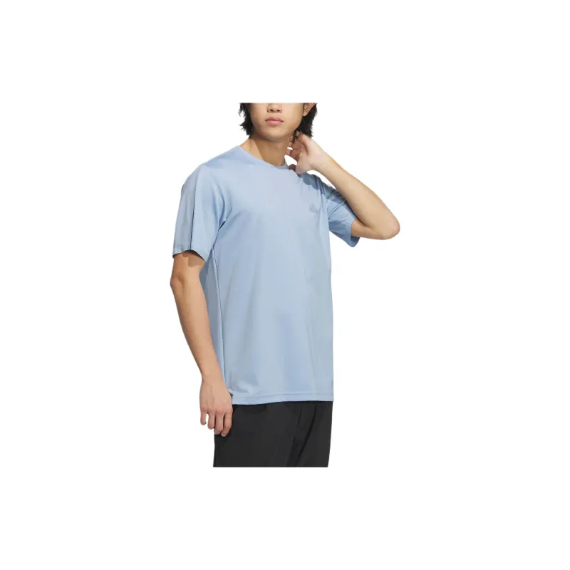 Adidas T Shirts Men Sky Blue-2